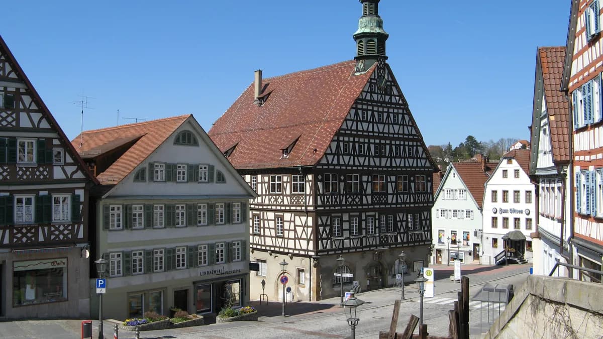 Stadtansicht von Backnang